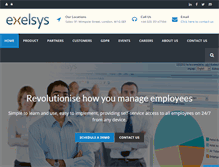 Tablet Screenshot of exelsys.com