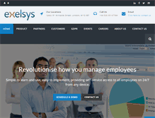 Tablet Screenshot of exelsys.co.uk